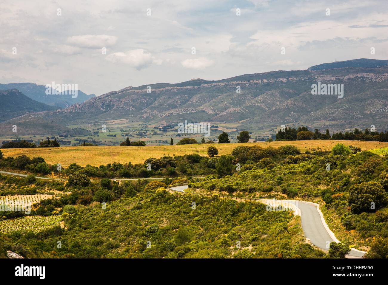 Corbière Wine Region and Back Country on a Sunny Spring Day in Aude