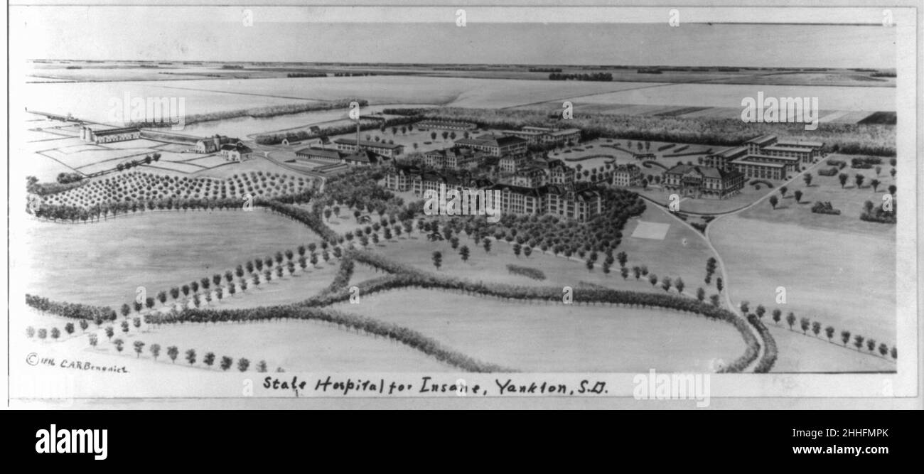 State Hospital for Insane, Yankton, S.D Stock Photo Alamy