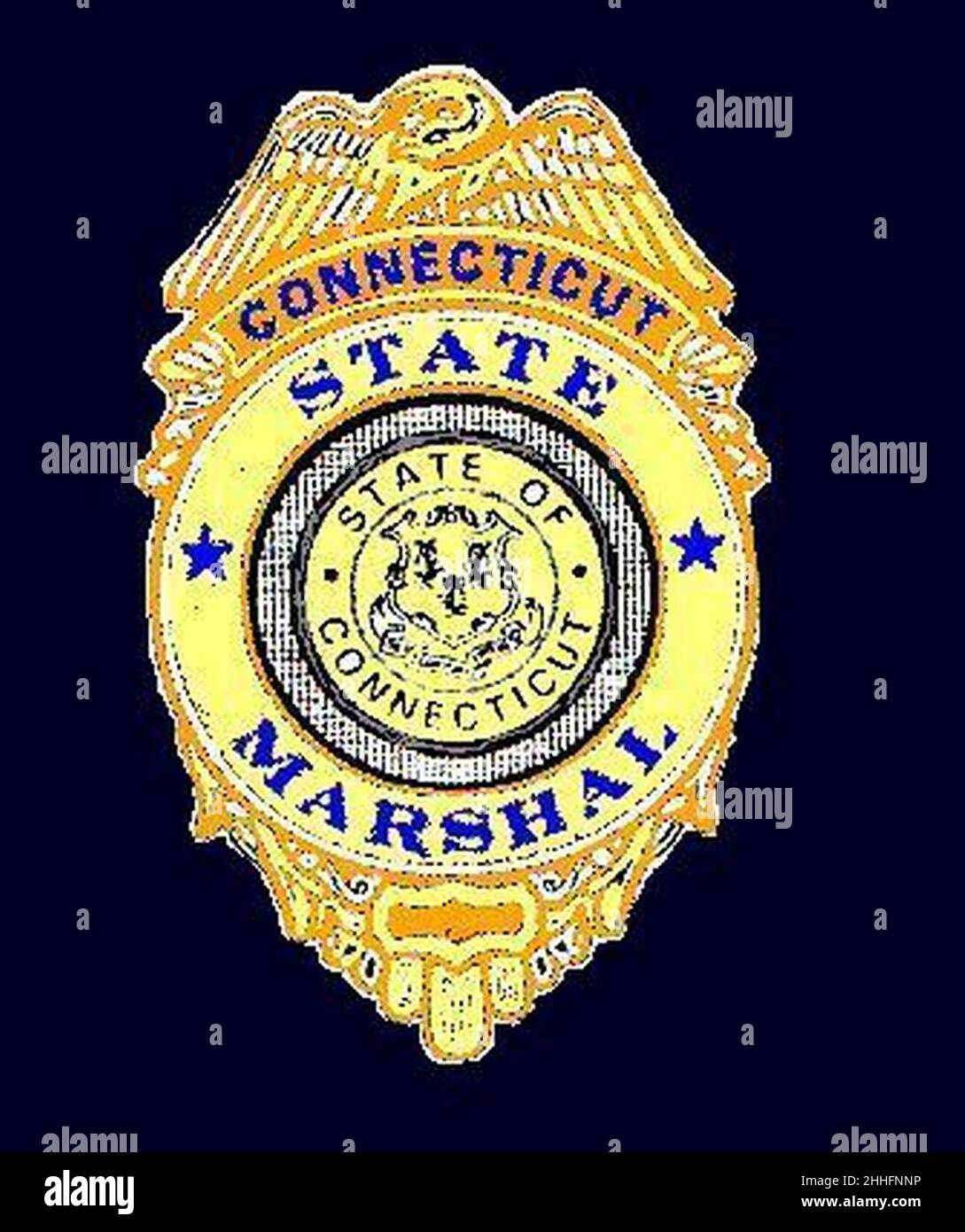 State of Connecticut Marshal Badge Stock Photo Alamy