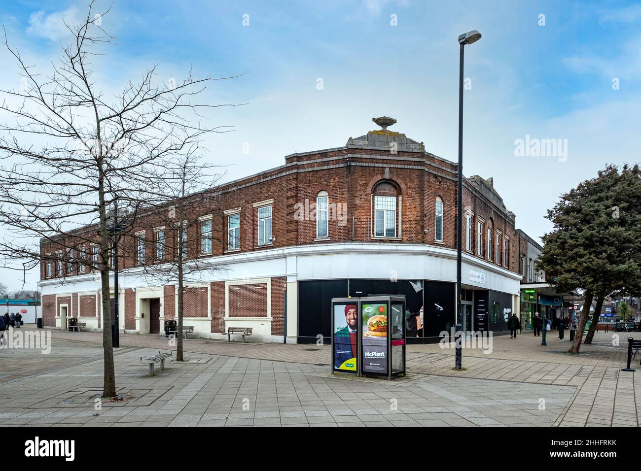 Former Marks & Spencer store on Market Street, now re-located, in town centre of Crewe Cheshire UK Stock Photo