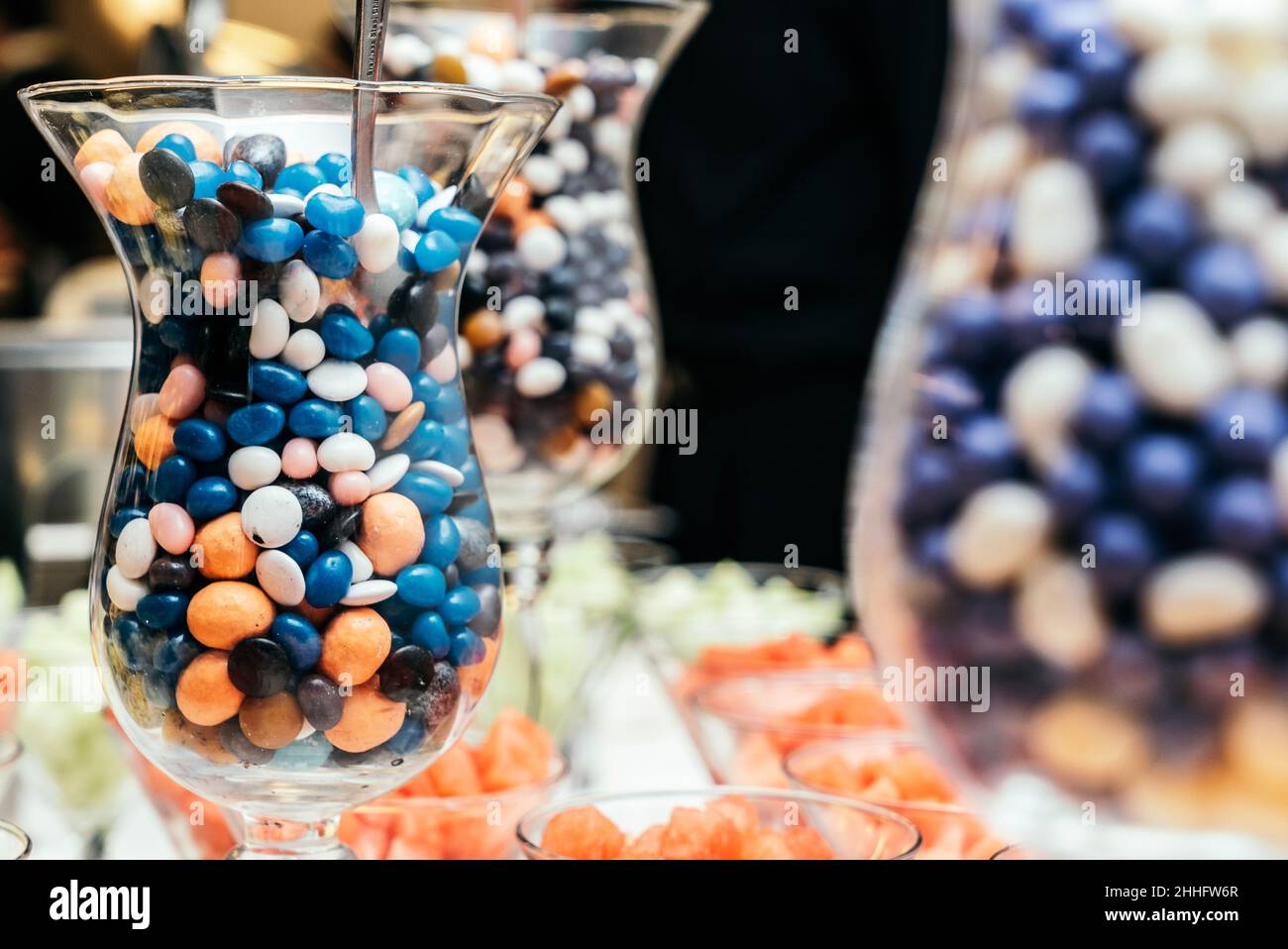 Multicolor Chocolate lentils Stock Photo