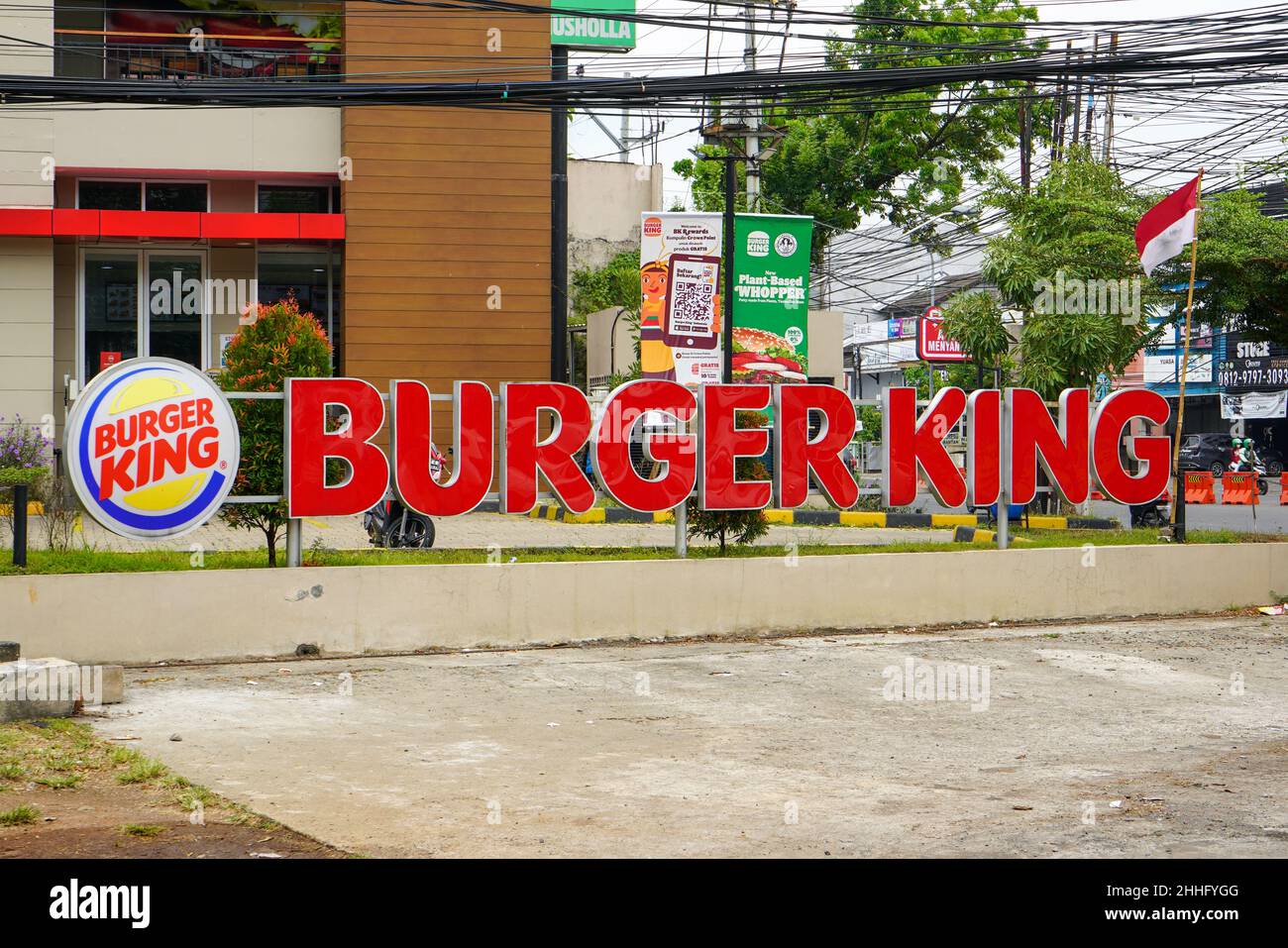 Semarang, Indonesia - October, 2023 : Burger King building in front of ...