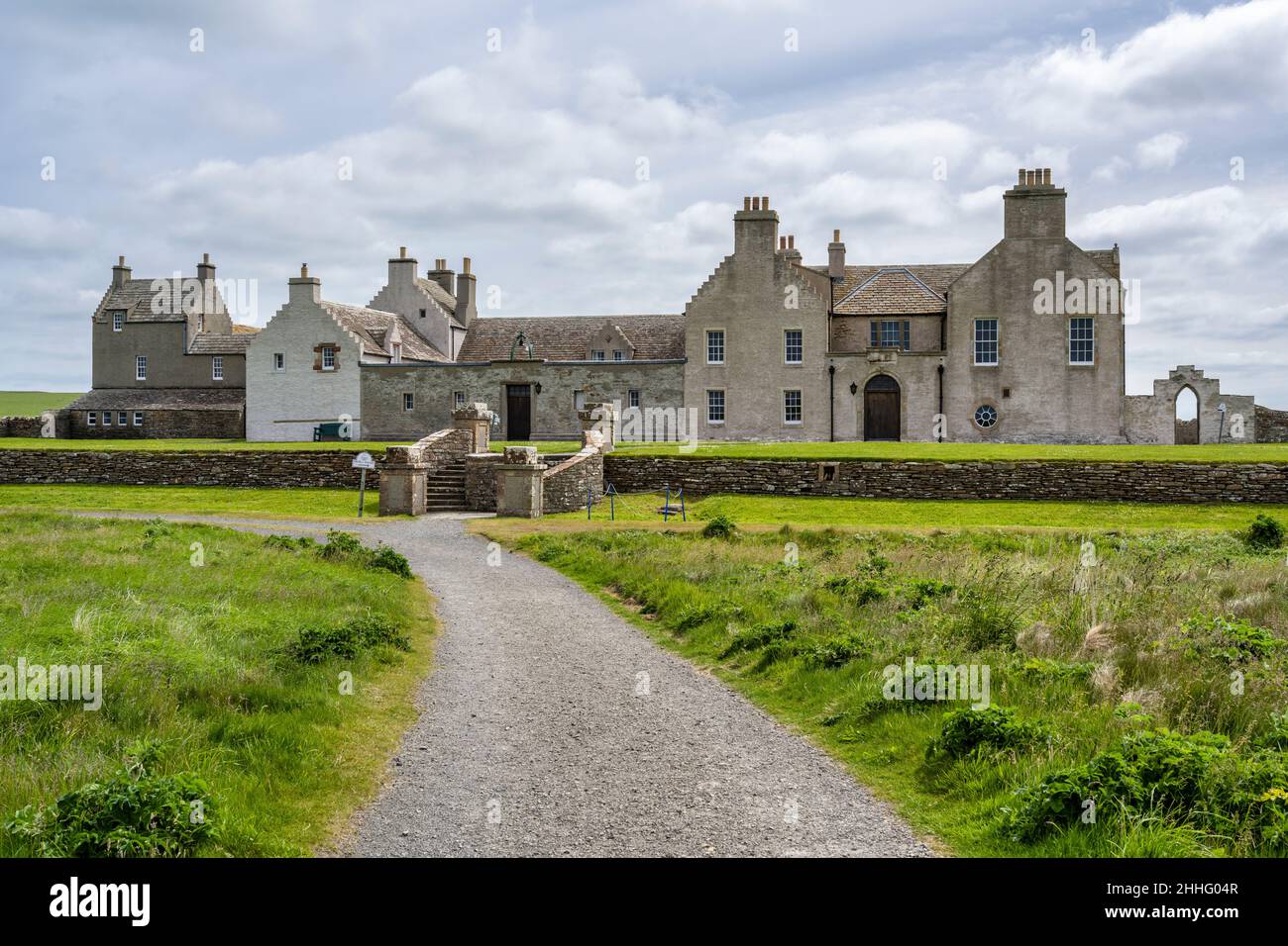 Skaill House former residence of William Watt the local landowner credited with finding and uncovering Skara Brae on Mainland Orkney in Scotland Stock Photo