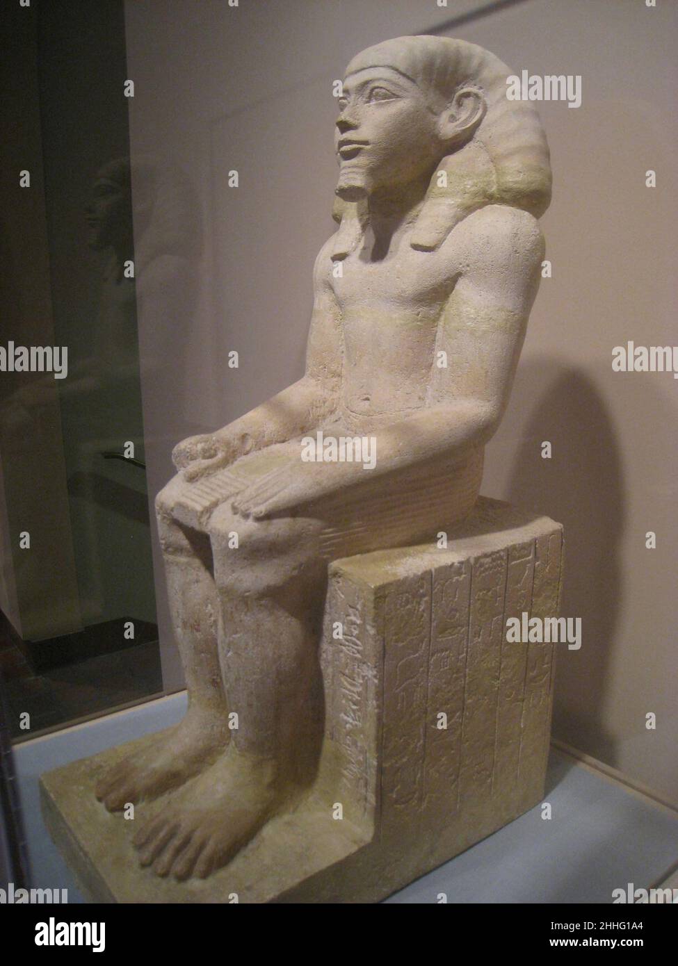 Statuette of Hapidefai, Egyptian, Middle Kingdom 2060-1780 BC, limestone Stock Photo