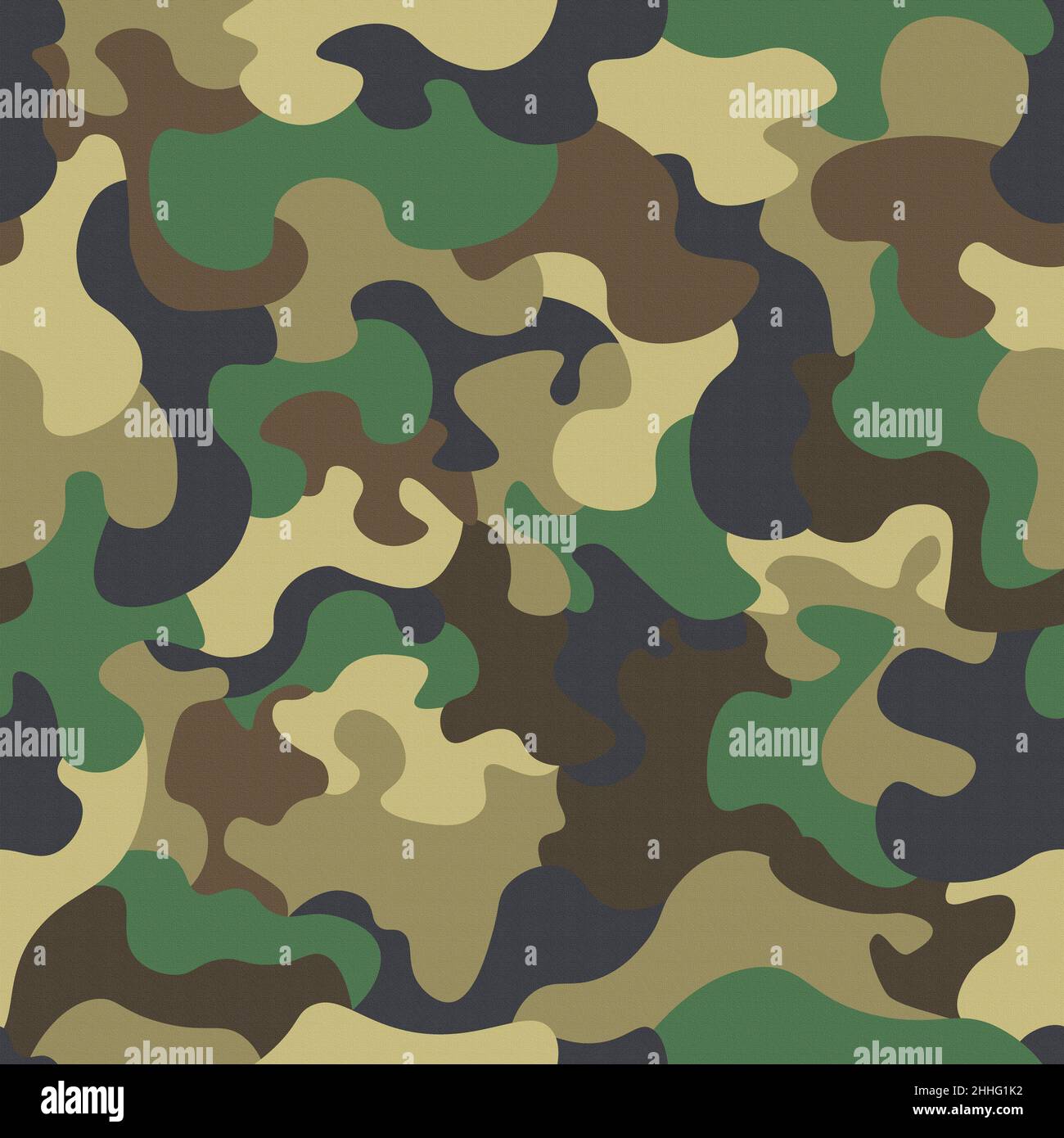 Camouflage seamless pattern. Abstract modern military background for army textile and clothing Stock Photo