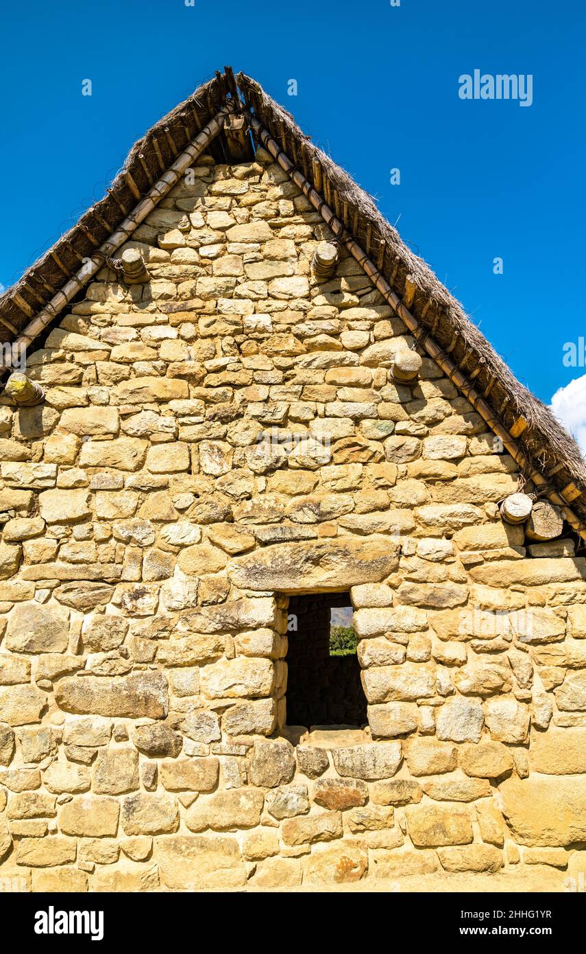 Ancient Incan house at Machu Picchu. UNESCO world heritage in Peru ...