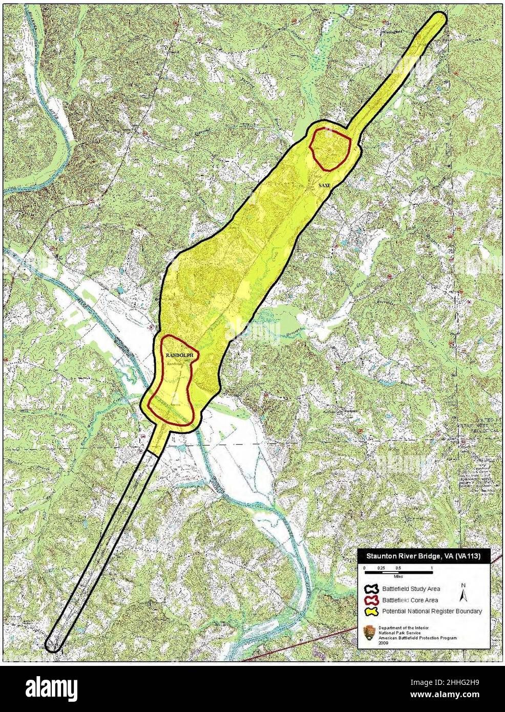 Staunton River Bridge Battlefield Virginia Stock Photo Alamy