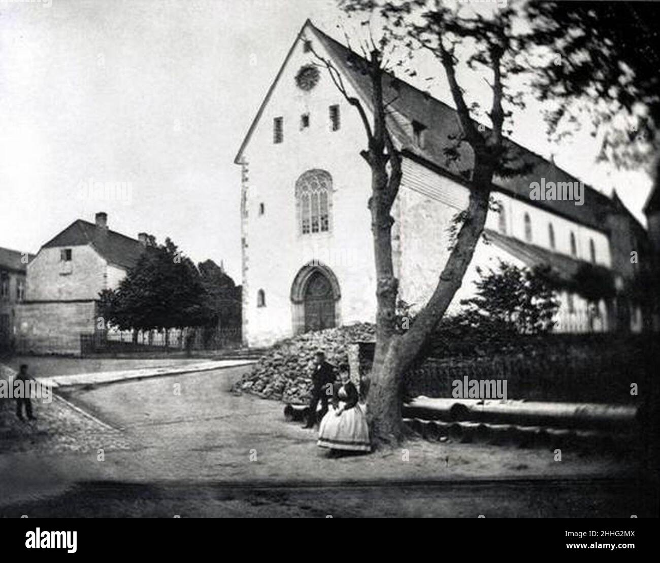 Stavanger domkirke 1865. Stock Photo
