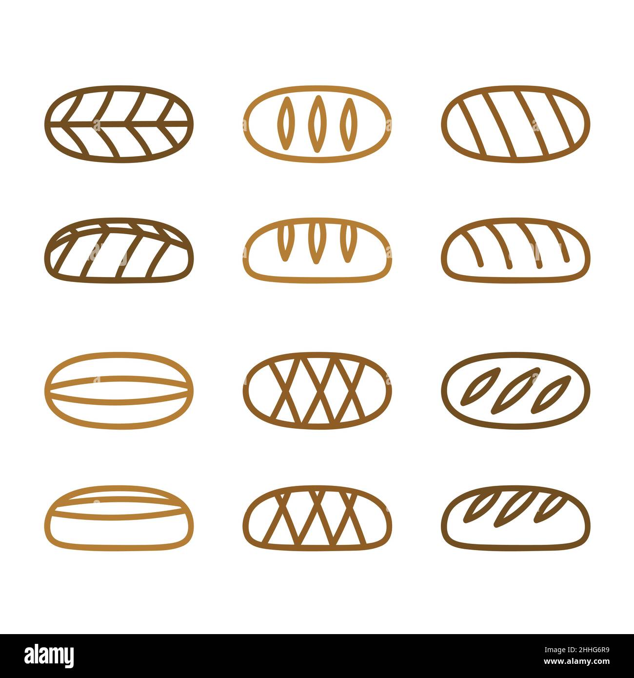 Outline loaf of bread - vector illustration Stock Vector Image & Art ...