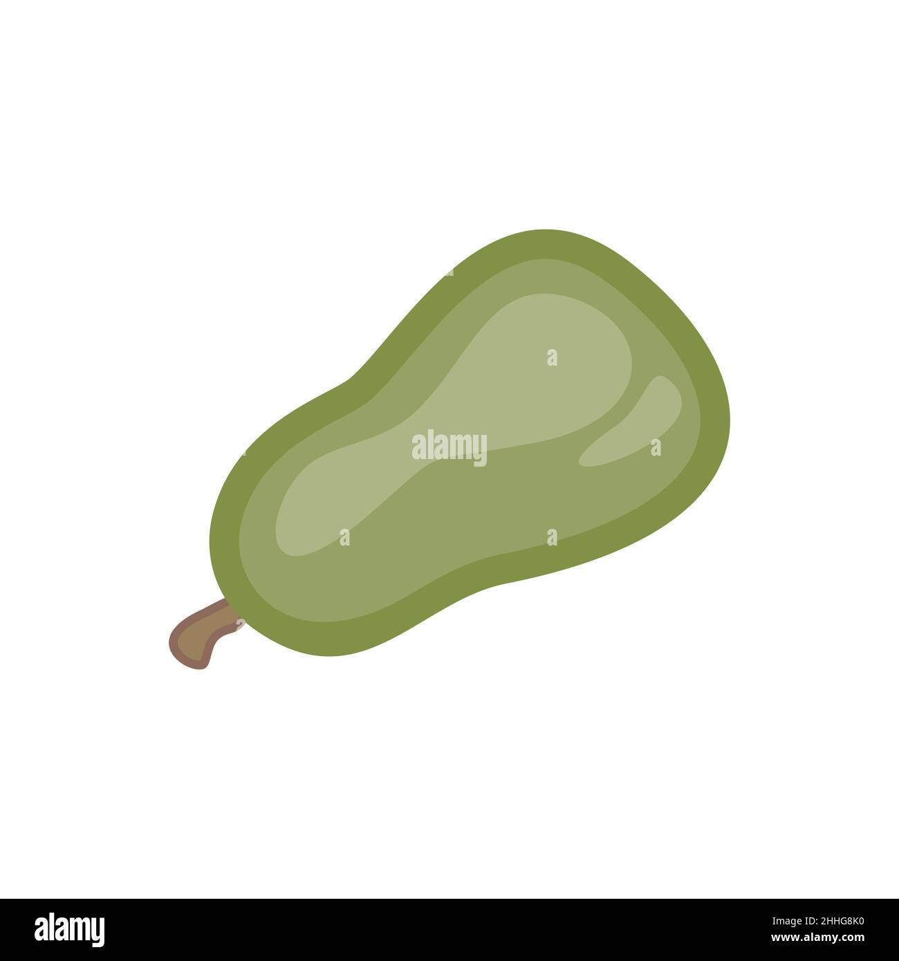 on a white background, pear image vector illustration design Stock ...