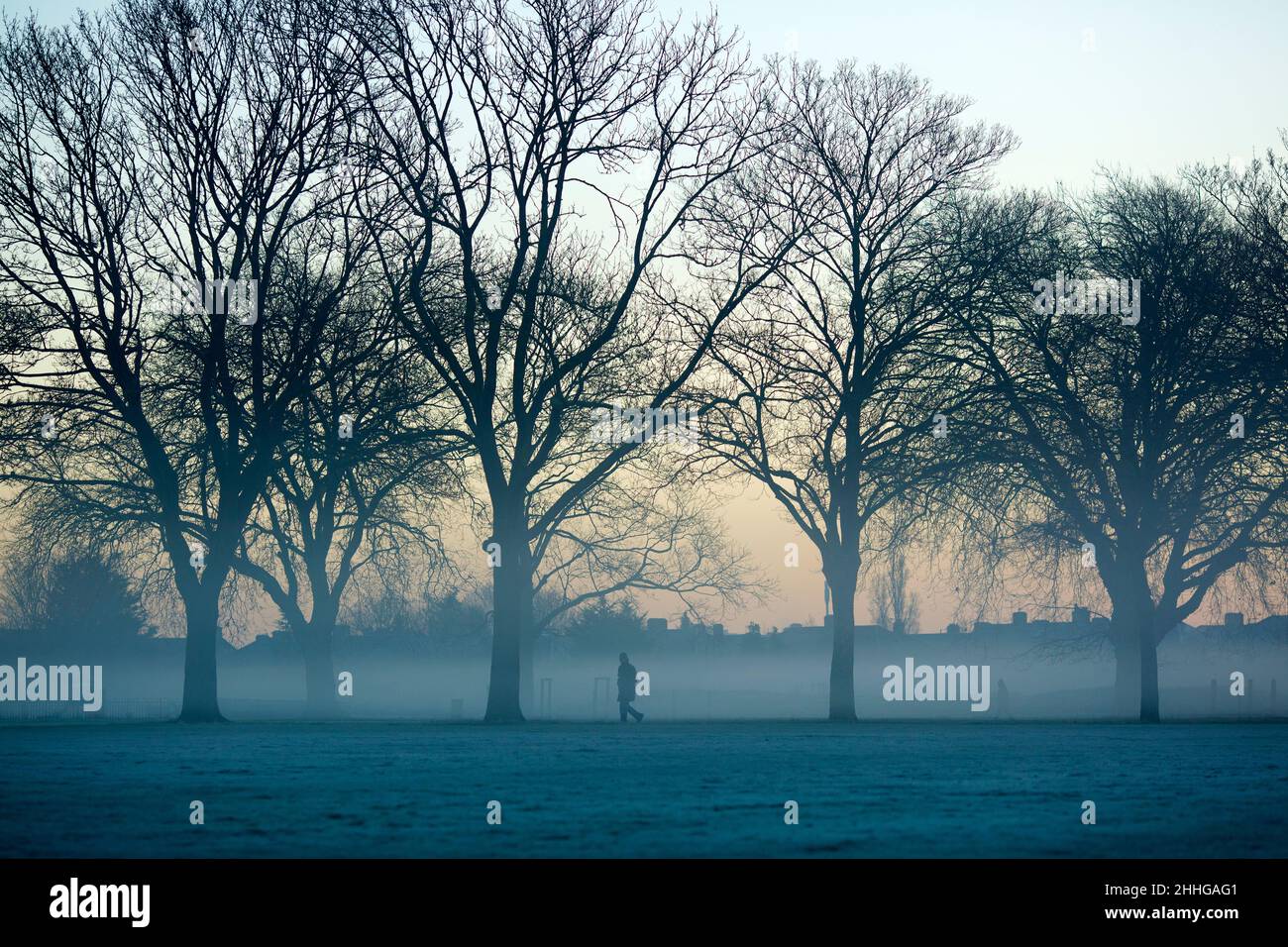 East london skyline mist hires stock photography and images Alamy