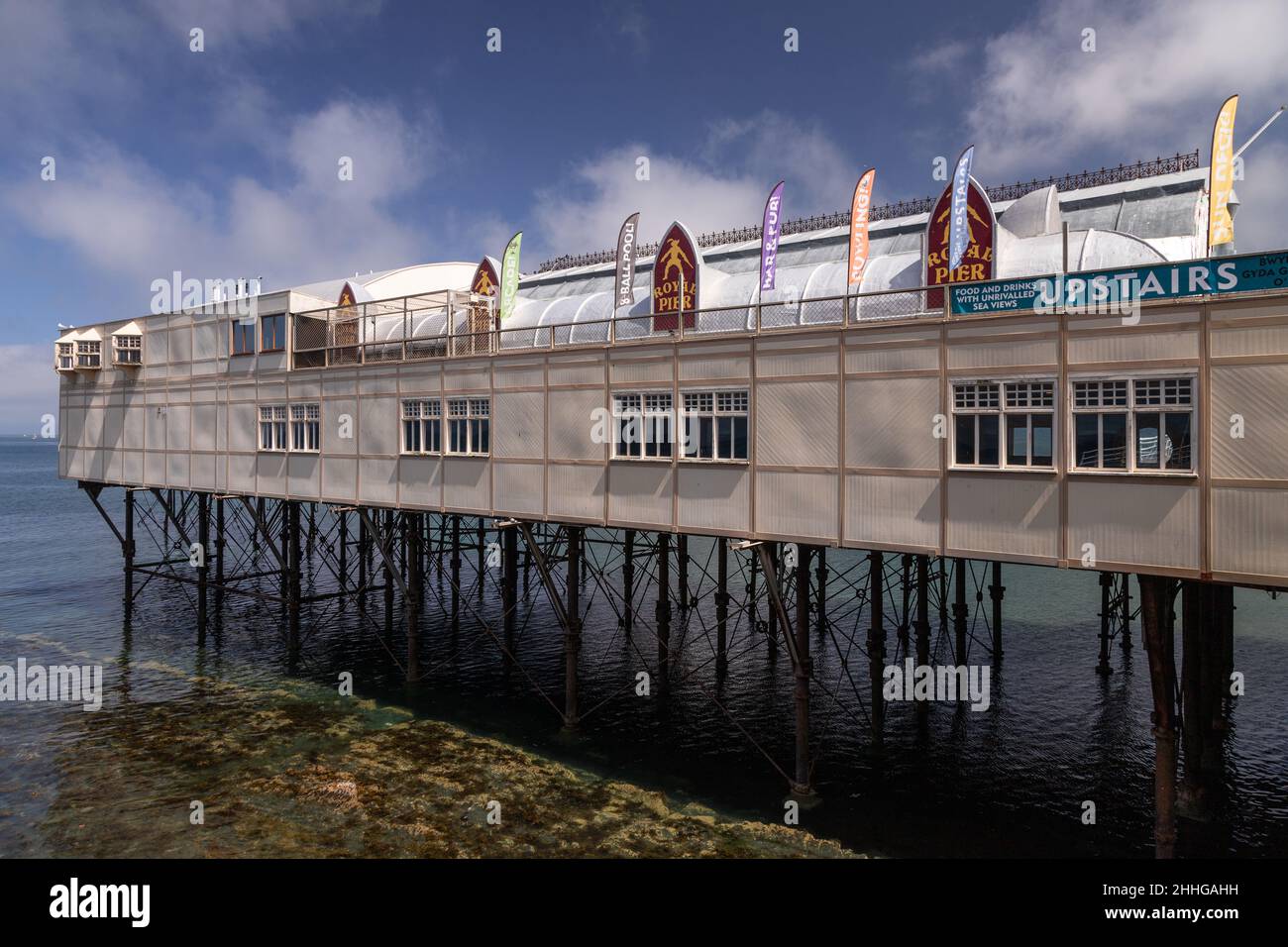 Aberystwyth pier, Ceredigion, Wales Stock Photo