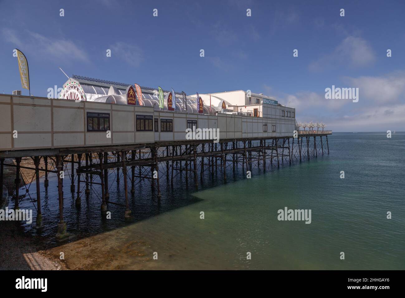 Aberystwyth pier, Ceredigion, Wales Stock Photo