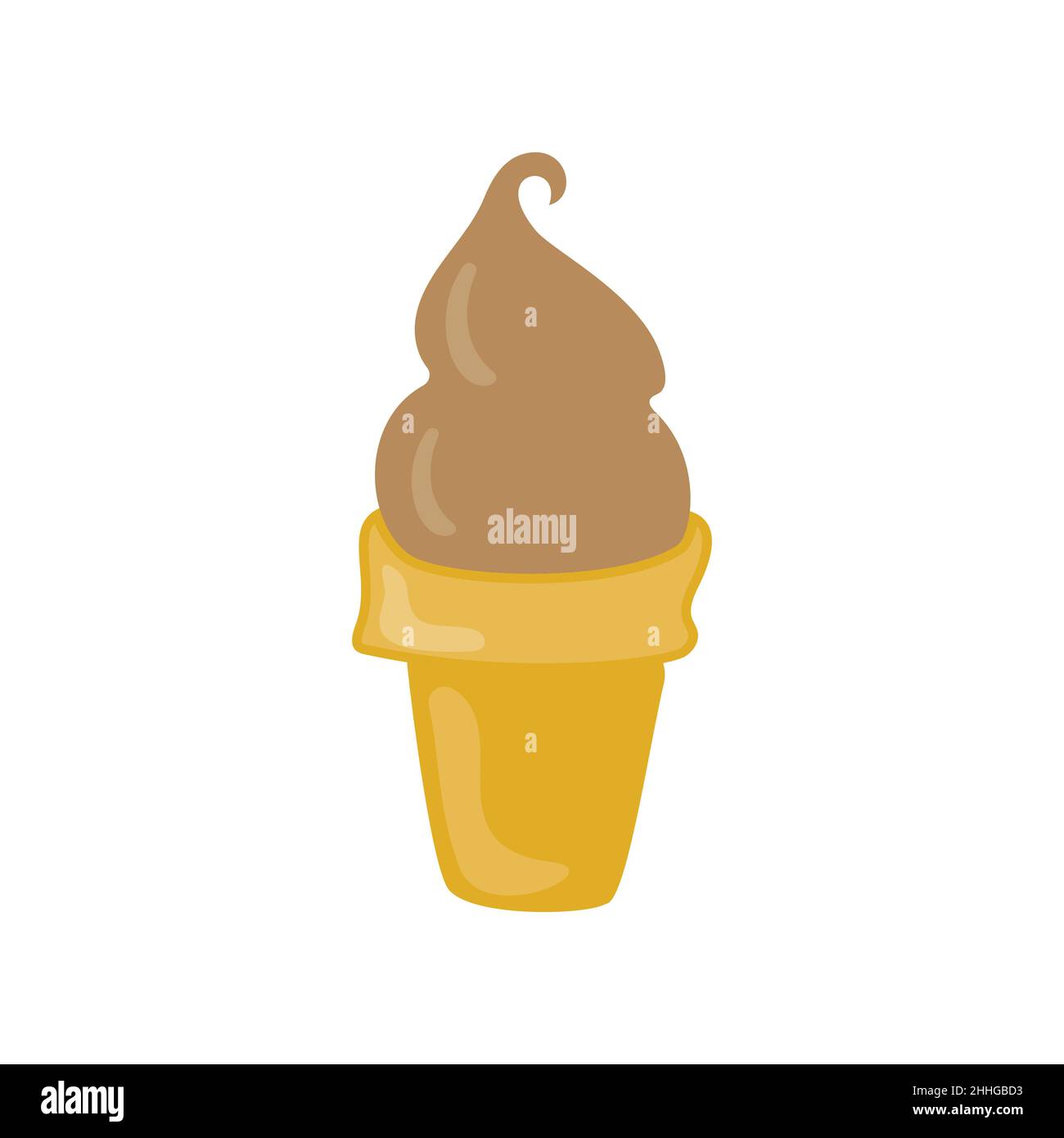 flat design vector ice cream illustration Stock Vector Image & Art - Alamy