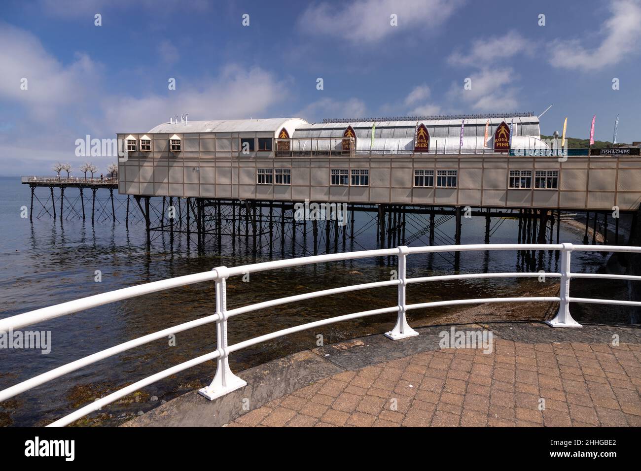 Aberystwyth pier, Ceredigion, Wales Stock Photo