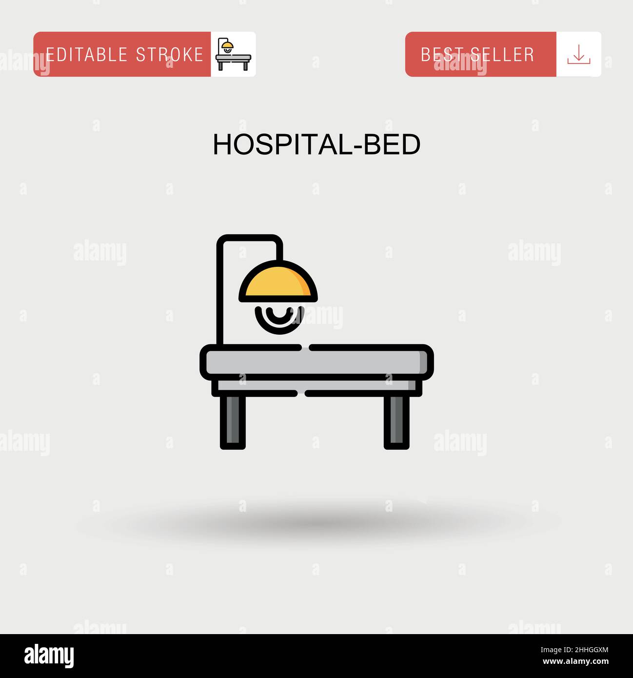 Hospitalbed Simple vector icon Stock Vector Image & Art Alamy