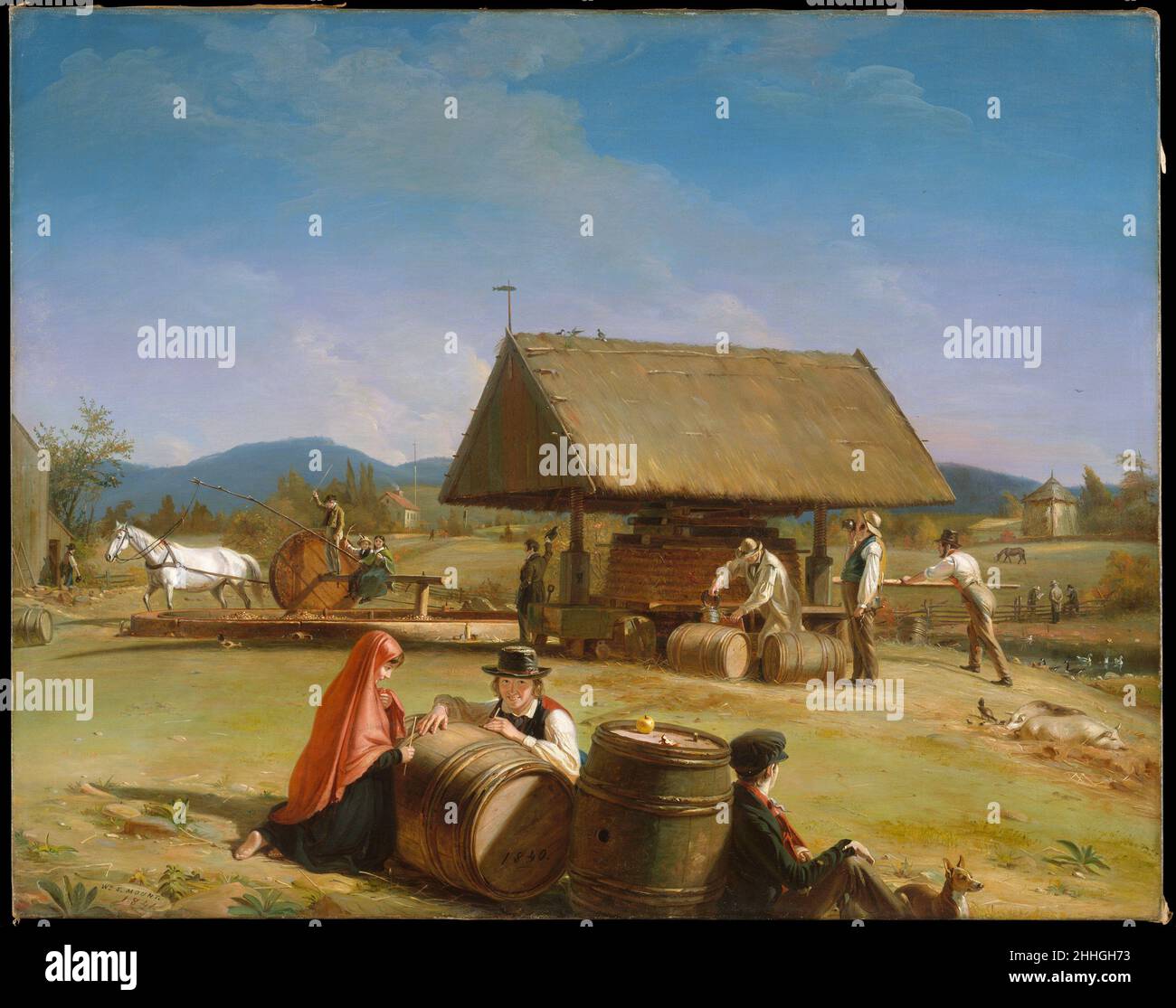 Cider Making 184041 William Sidney Mount American Though this scene