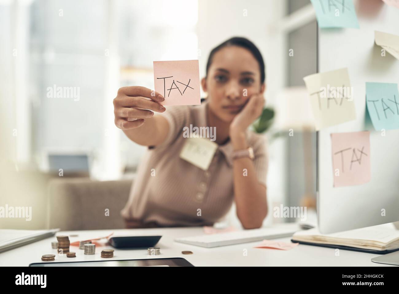 woman-tax-return-hi-res-stock-photography-and-images-alamy