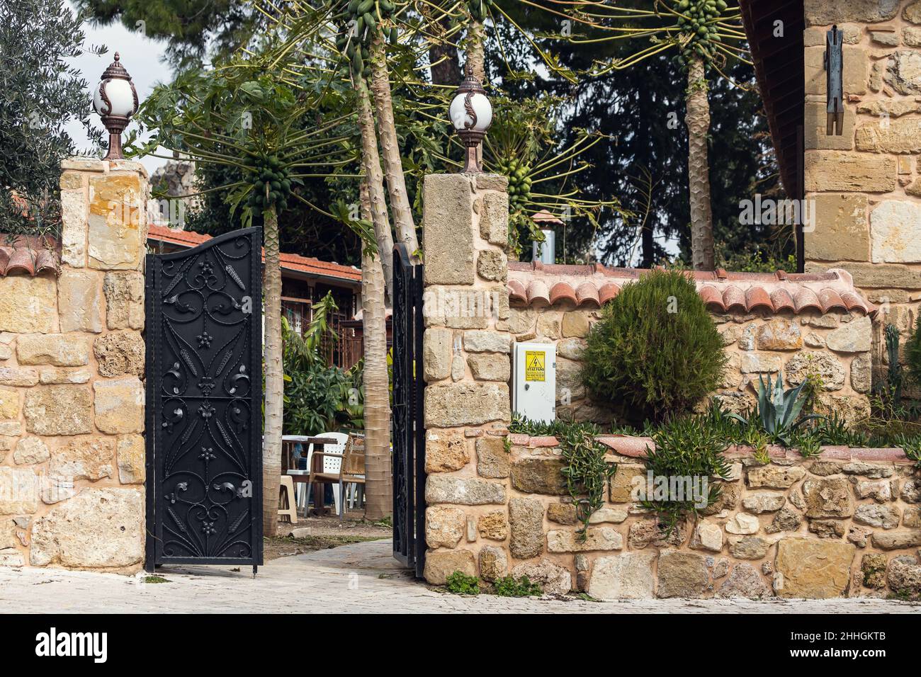 Courtyard Turkish House In In High Resolution Stock Photography and ...