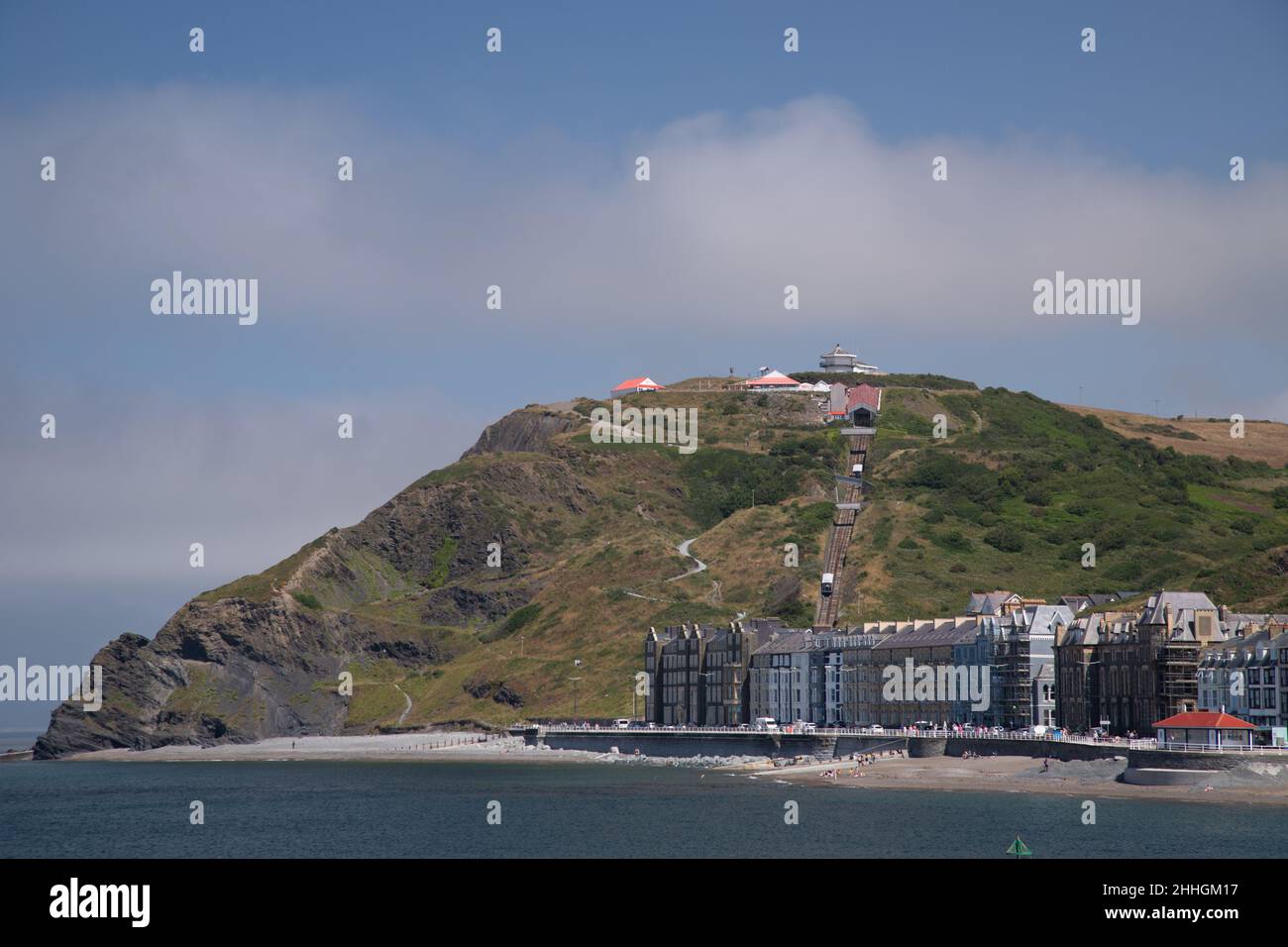 Funicular railway at Aberystwyth, Ceredigion, Wales Stock Photo