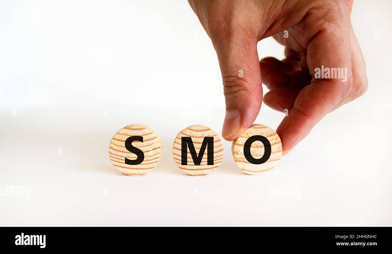 SMO, social media optimization symbol. Concept word SMO - social media ...
