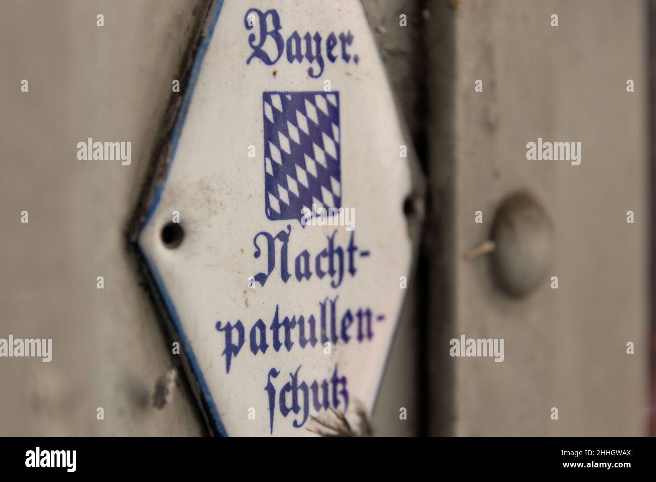 Bayerischer Nachtpatrullenschutz Wasserburg am Inn Stock Photo