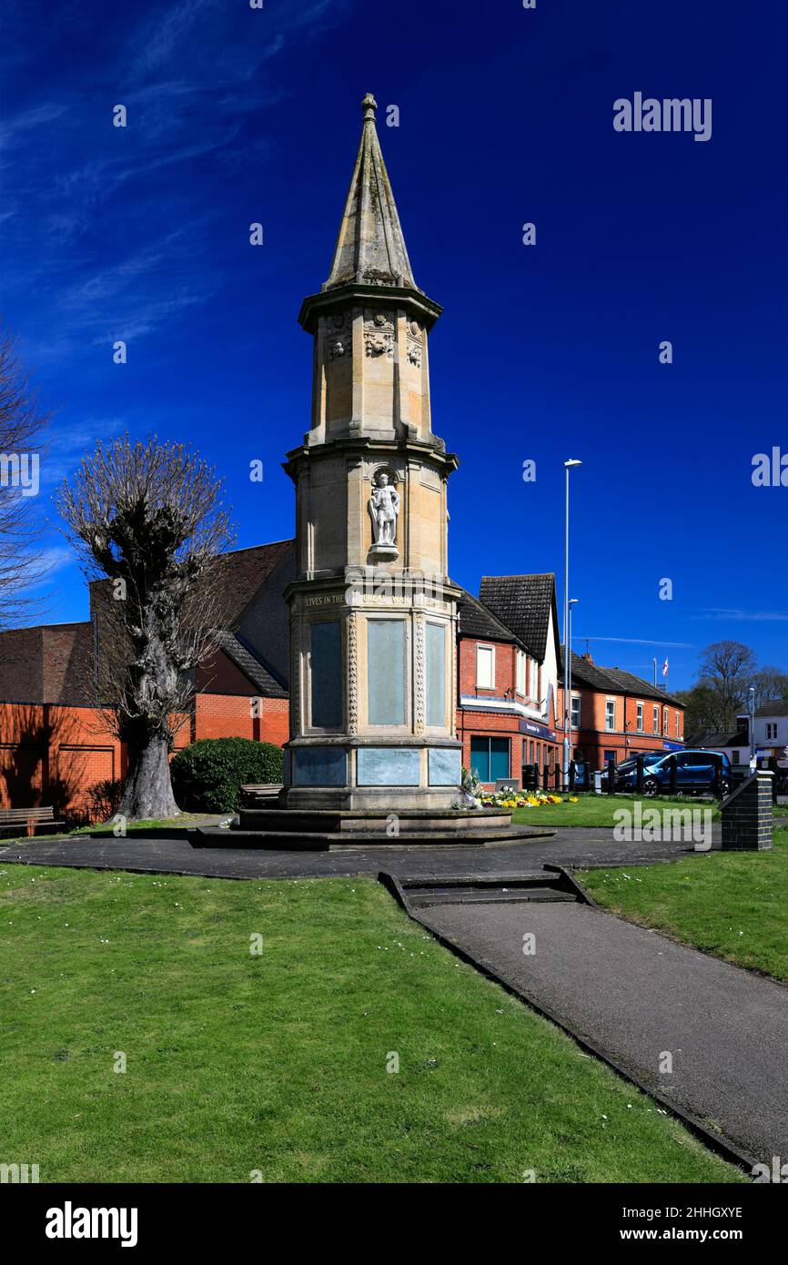 The War Memorial gardens, Rushden Town, Northamptonshire, England, UK