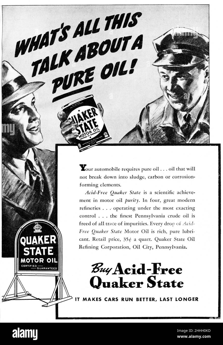 Quaker state Black and White Stock Photos & Images Alamy