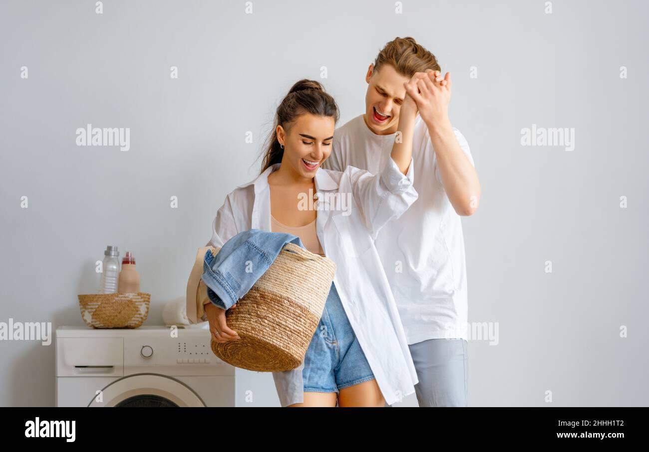 4+ Thousand Couple Wash Clothes Royalty-Free Images, Stock Photos &  Pictures