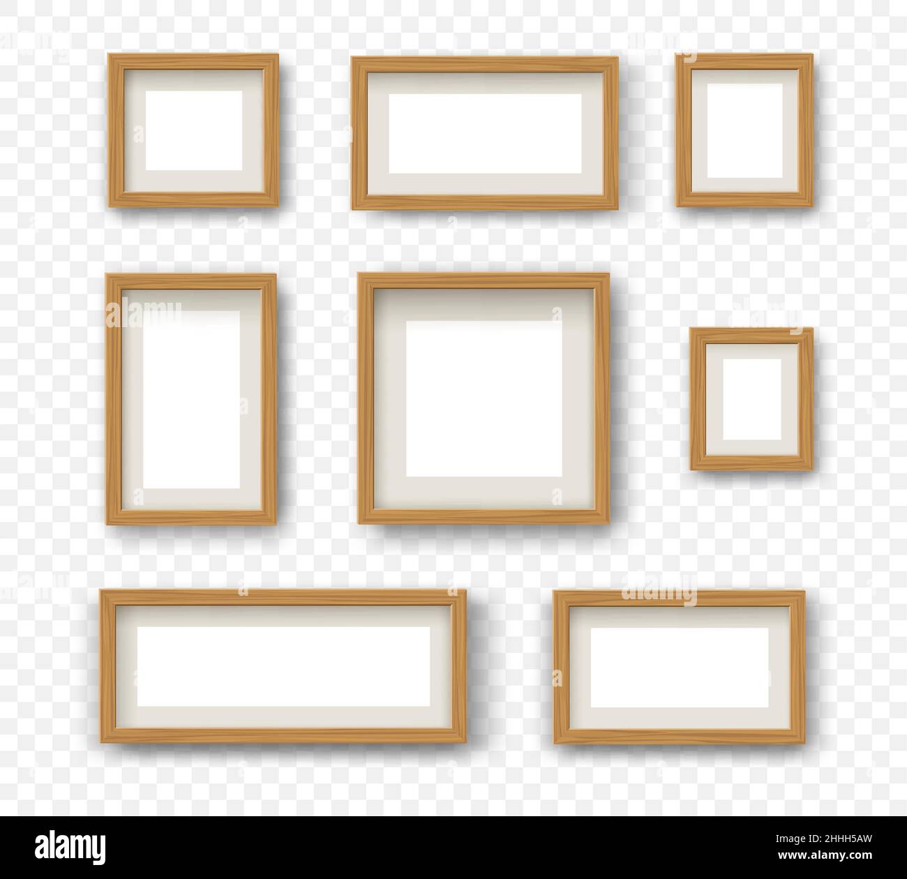 Hanging wooden frames Stock Vector Image & Art Alamy