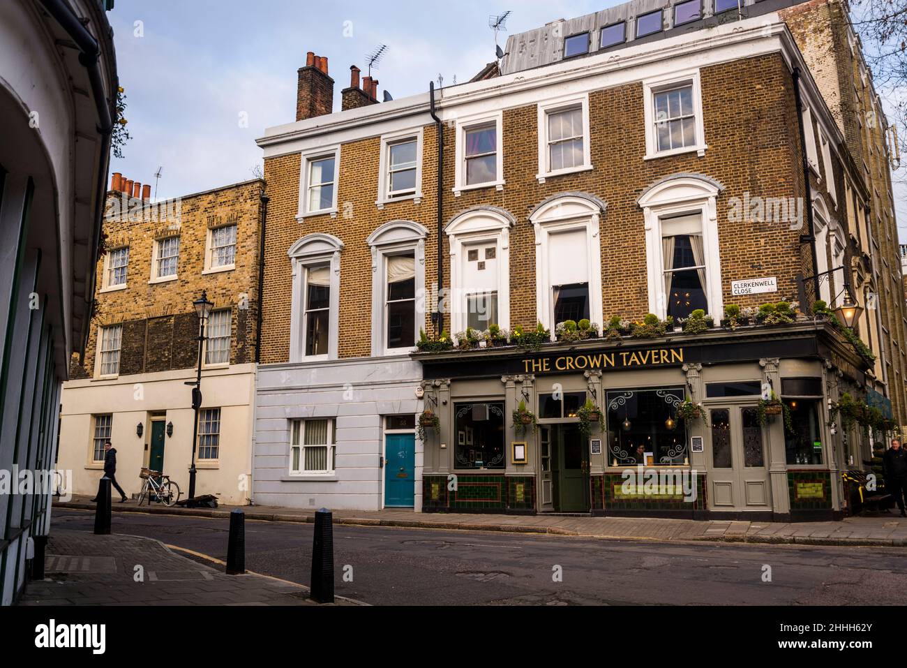 The Crown Tavern pub in Clerkenwell Green, London, England, UK Stock Photo