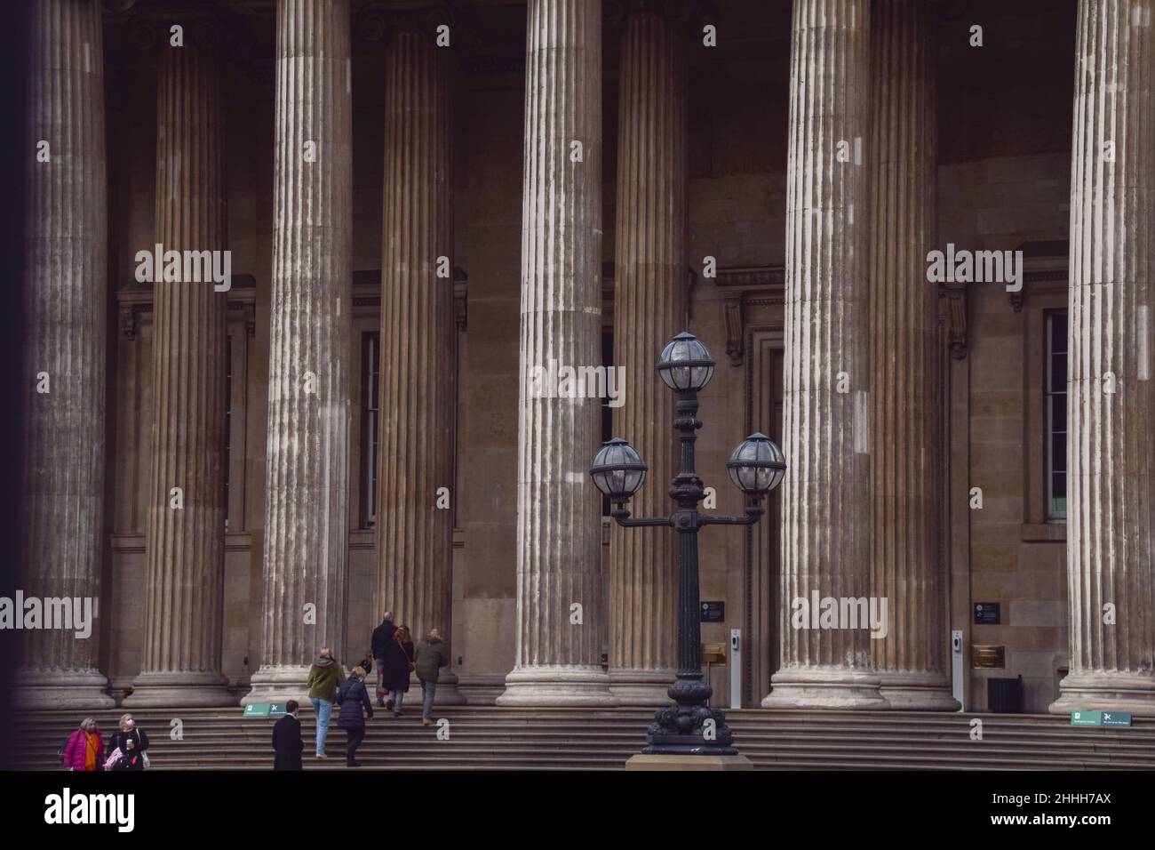 British Museum exterior, London, UK 19th January 2022. Stock Photo