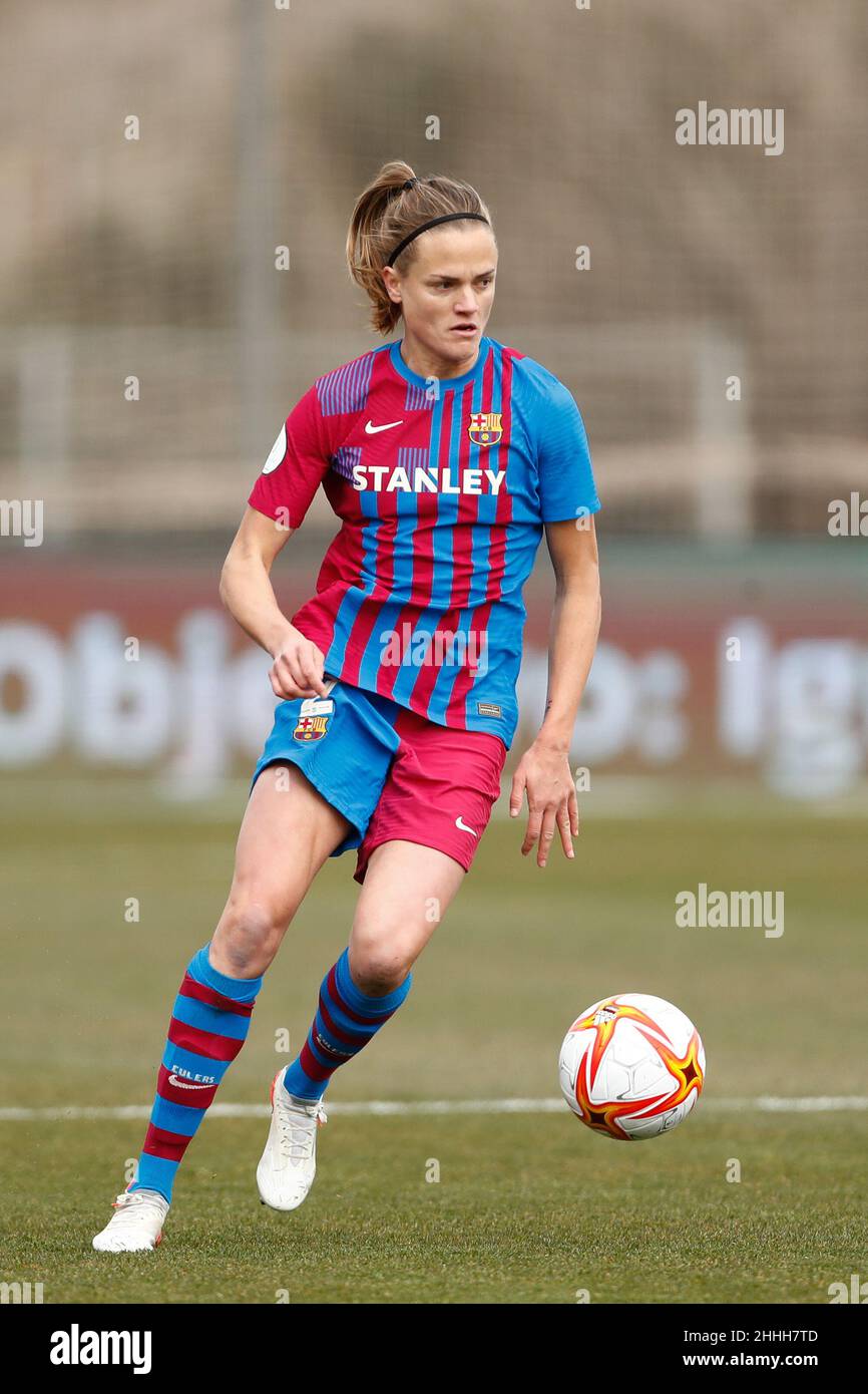 Irene Paredes of FC Barcelona during the Spanish Women Supercup, Final football match between FC Barcelona and Atletico de Madrid on January 23, 2022 at Ciudad del Futbol in Las Rozas, Madrid, Spain - Photo: Oscar Barroso/DPPI/LiveMedia Stock Photo