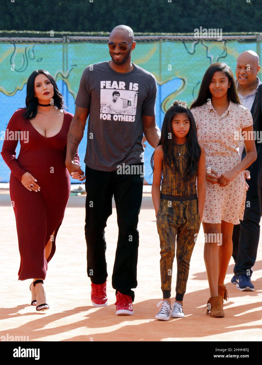 Kobe Bryant, Vanessa Bryant, Gianna Maria Onore Bryant and Natalia