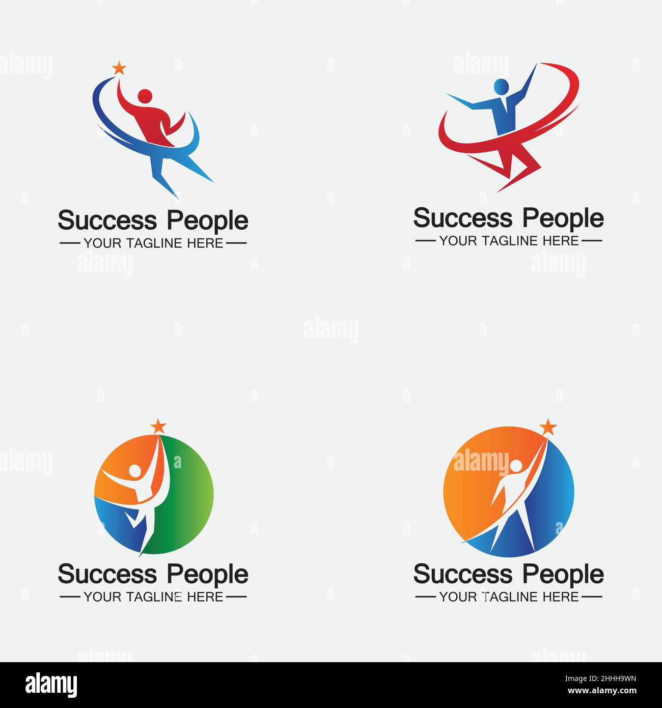 Set Health People Logo Vector illustration Design Template Stock Vector ...