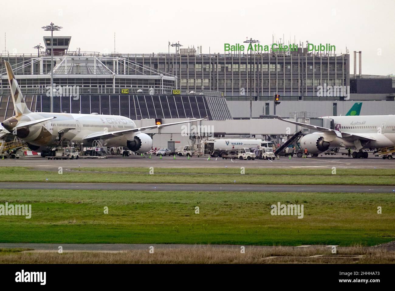 Dublin, Dublin, Ireland. 22nd Jan, 2022. Etihad aircraft, operating at