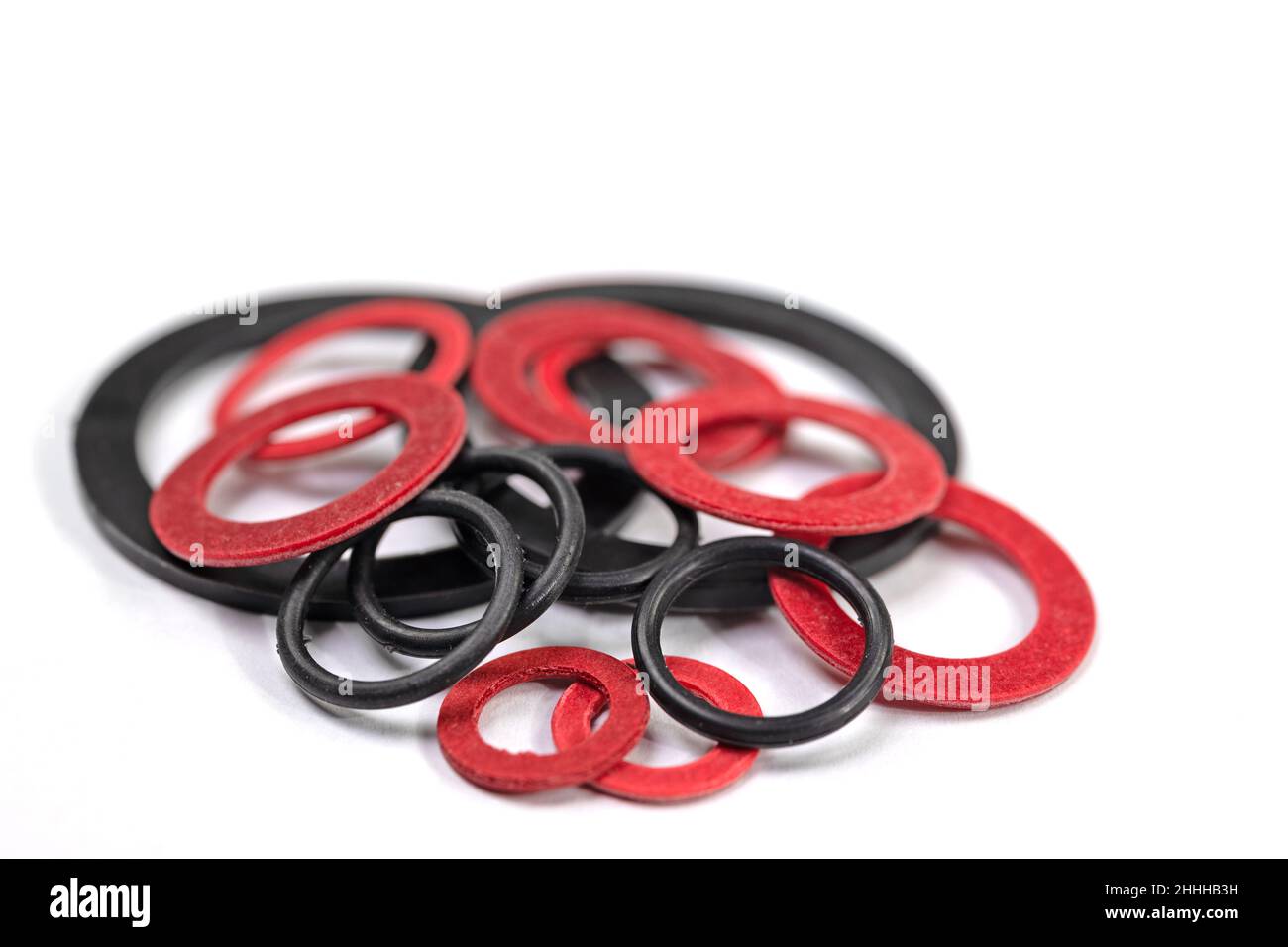 Various sealing rings against a white background Stock Photo Alamy