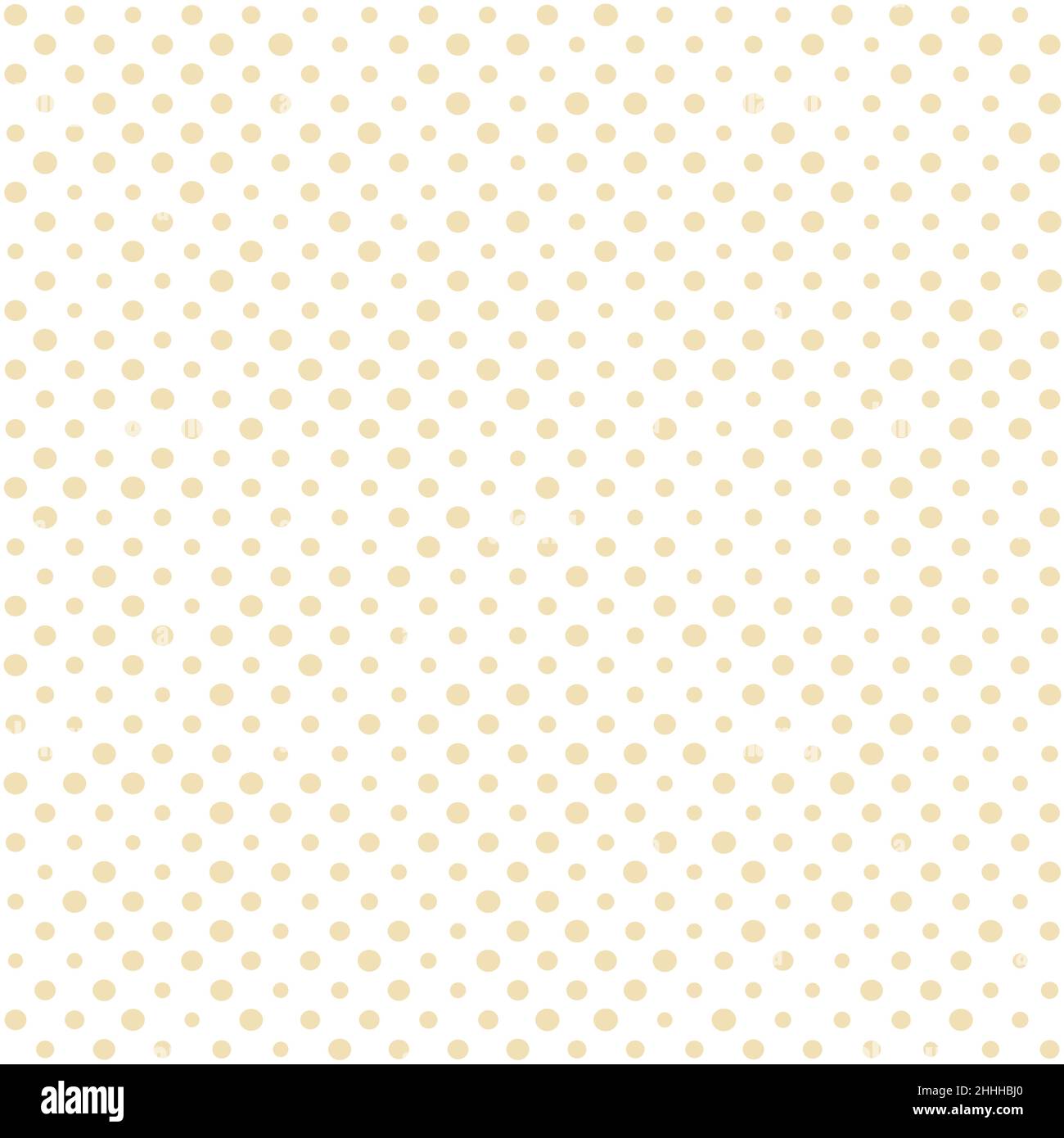 seamless yellow colored background with ovoided dots Stock Vector