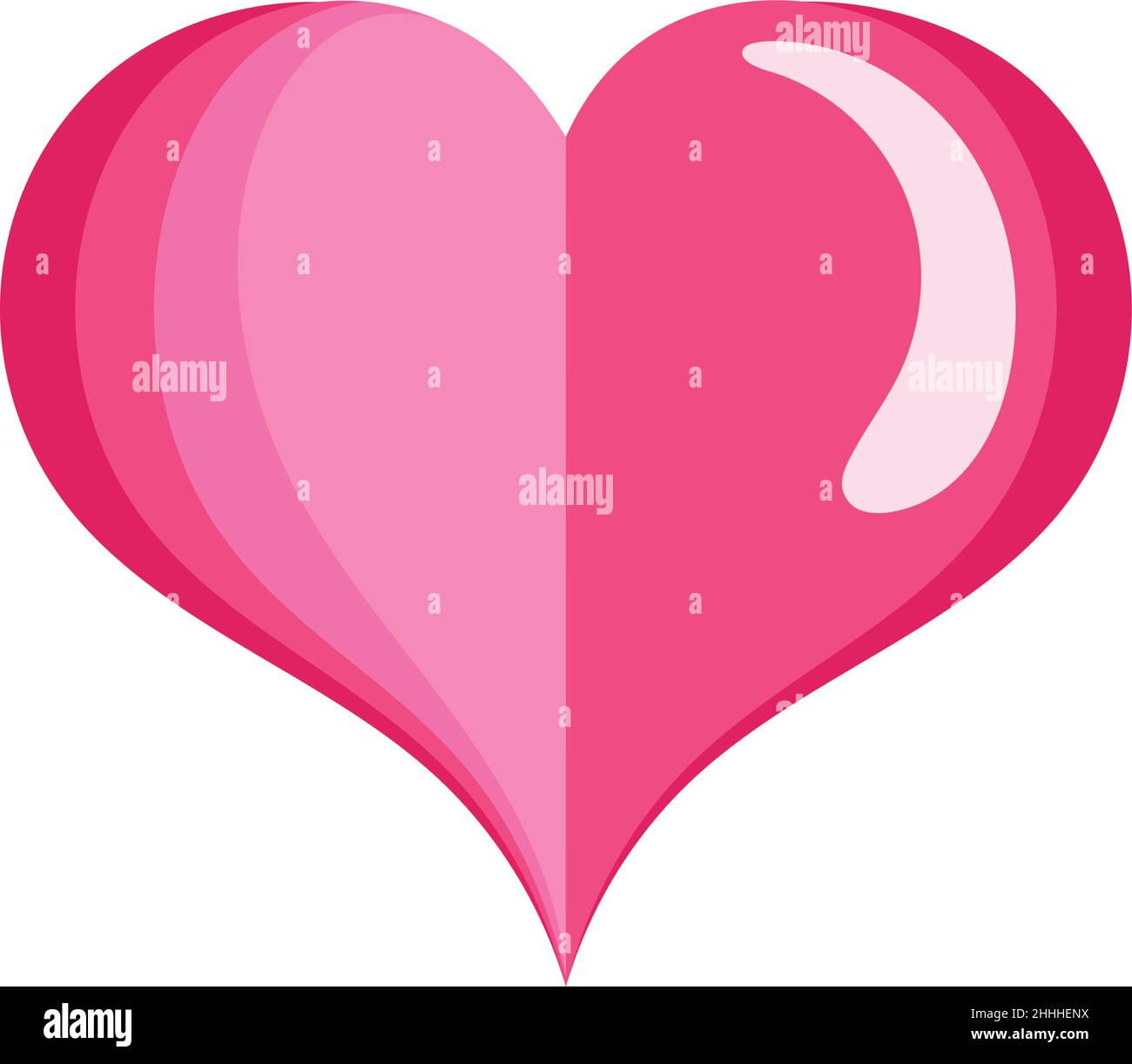 pink love heart Stock Vector Image & Art - Alamy