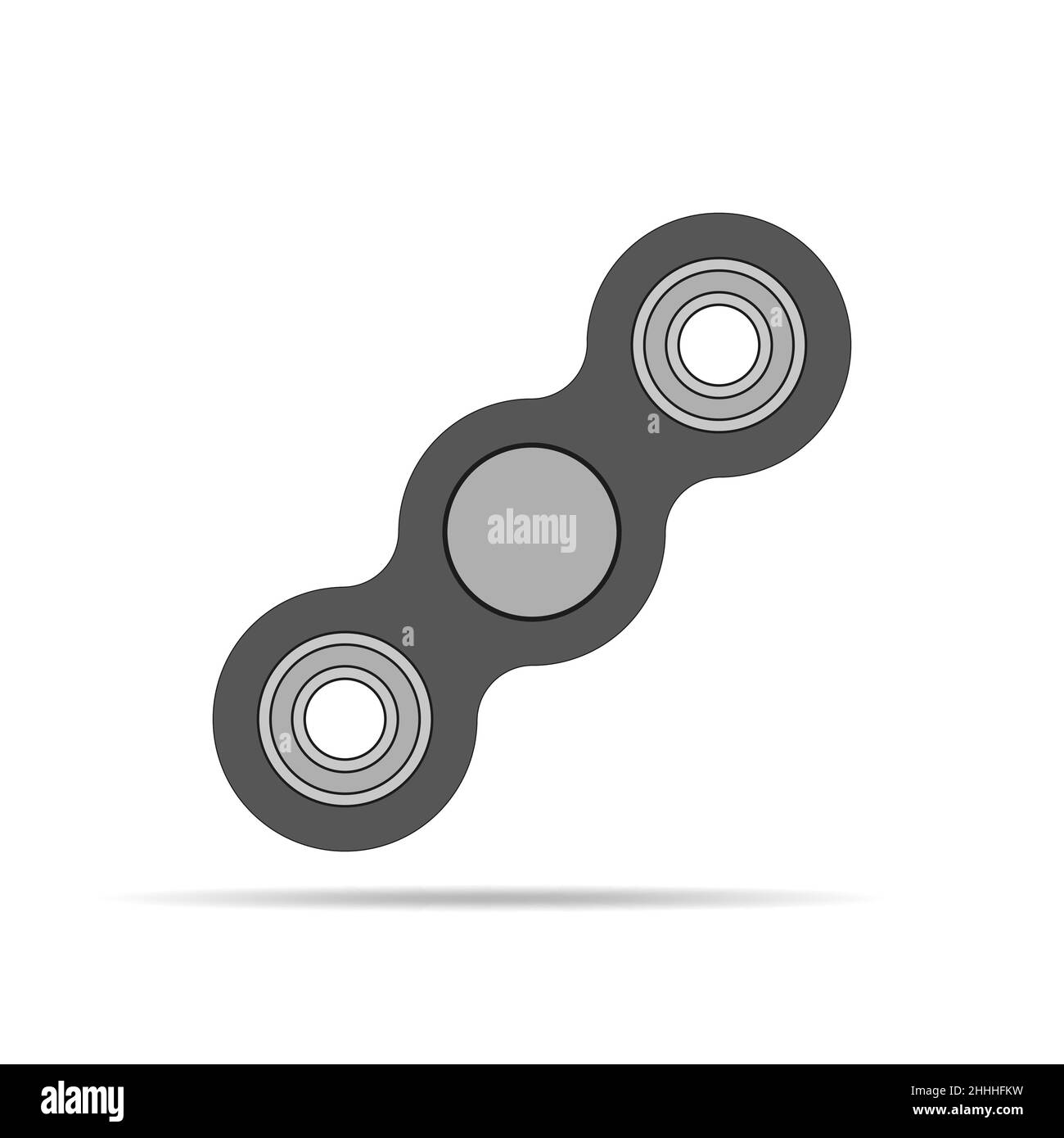 Hand spinner icon, isolated on white background. Vector illustration ...