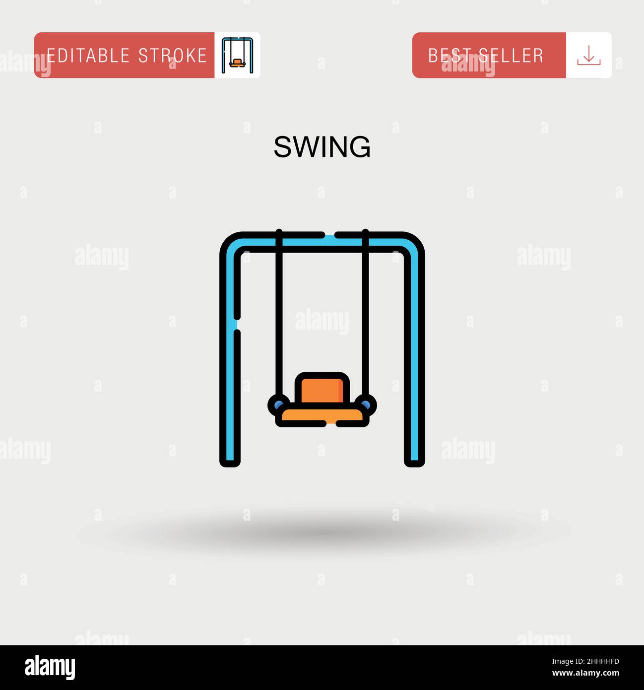 Kid child swing Stock Vector Images - Alamy