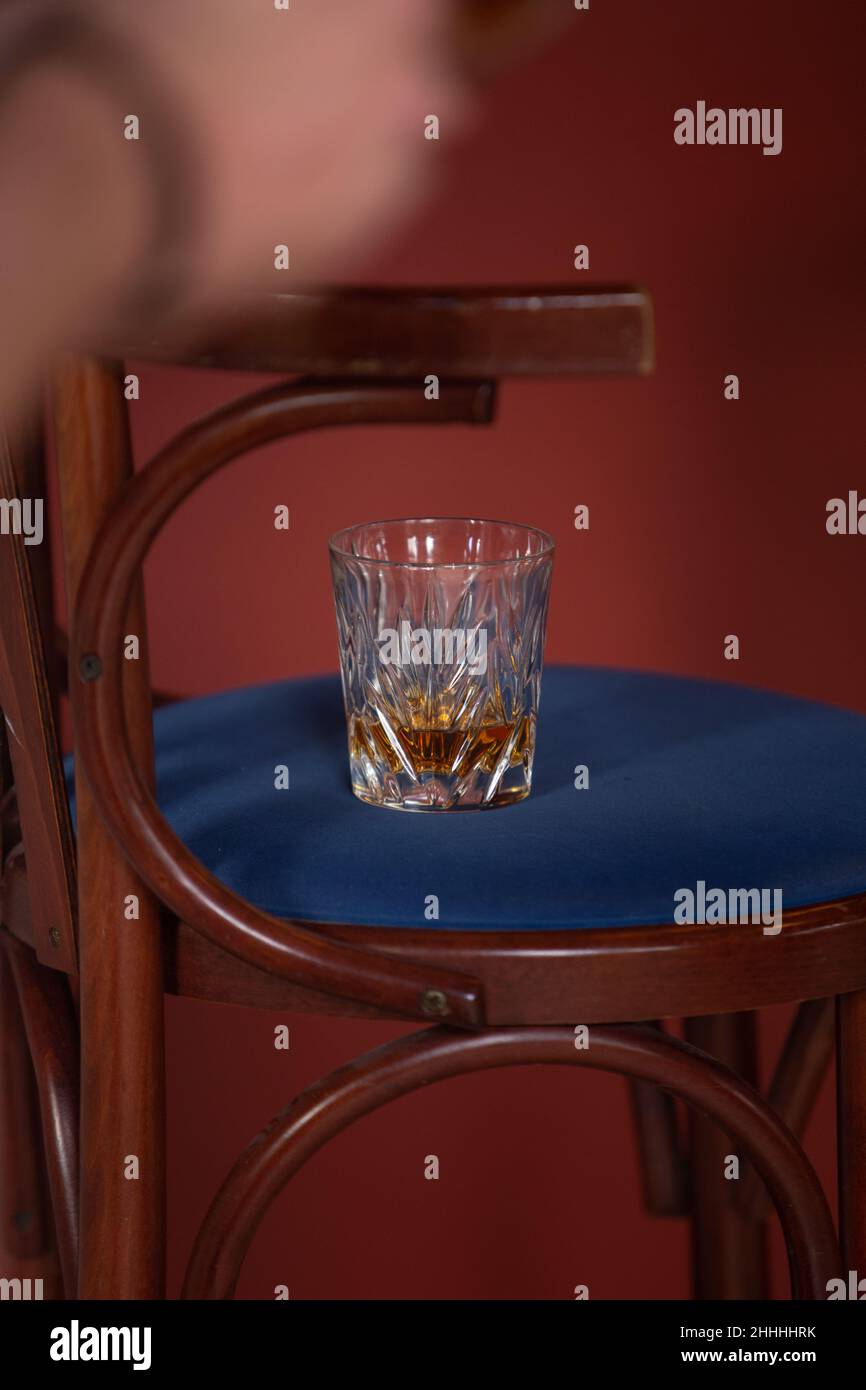 Glass of visky Stock Photo