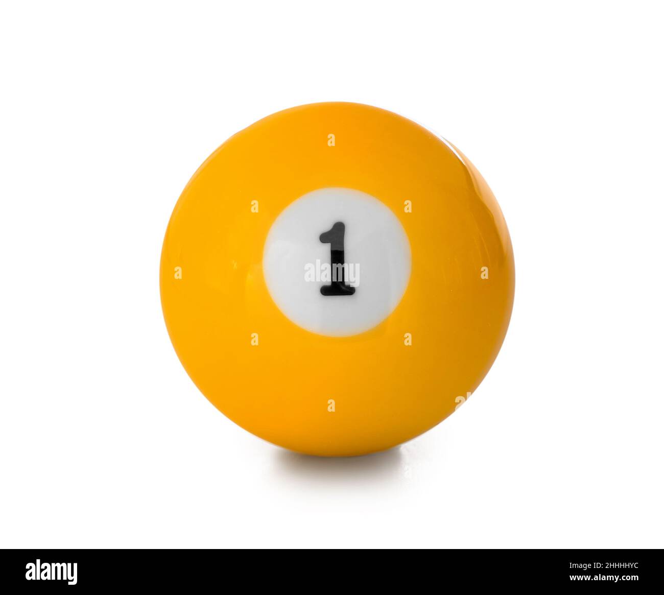 Billiard ball on white background Stock Photo - Alamy
