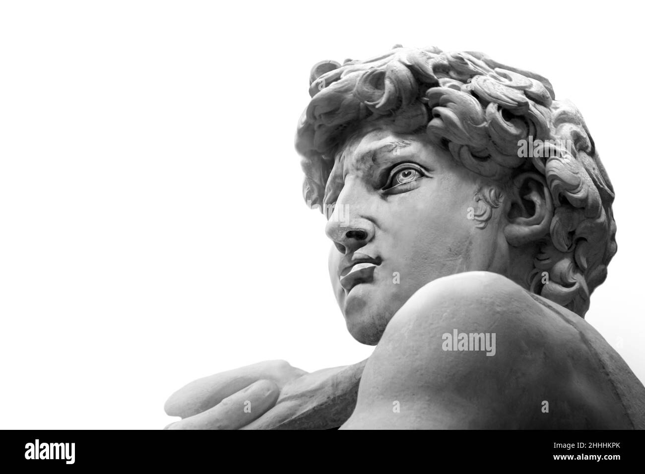David by Michelangelo isolated , Renaissance sculpture created in marble Stock Photo Alamy