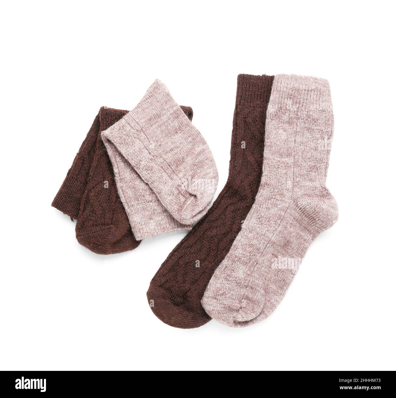 Flat lay warm clothing Cut Out Stock Images & Pictures - Alamy