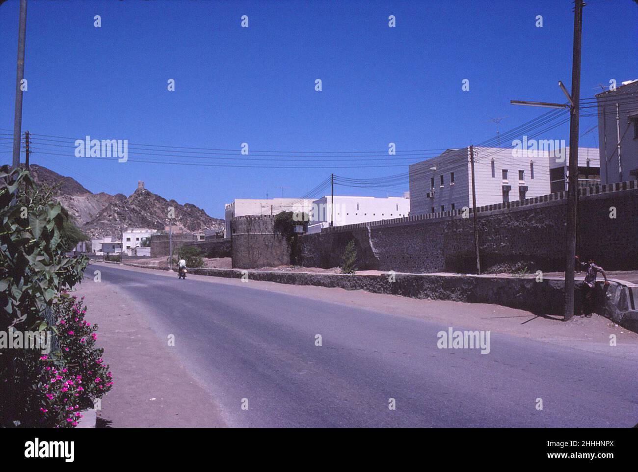 Street scene in Muscat, Oman, May 1978 Stock Photo
