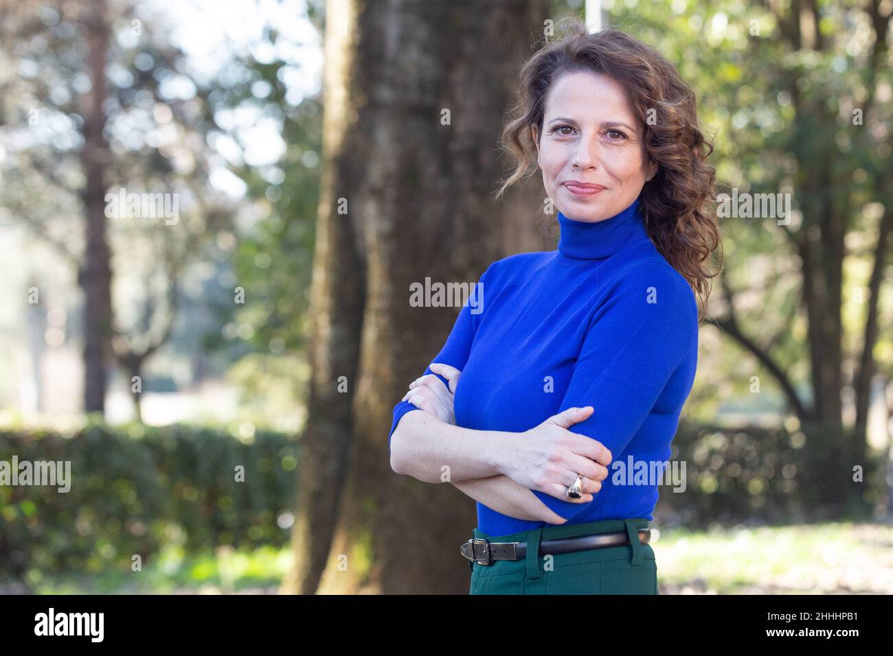 Rome, Italy. 24th Jan, 2022. Italian actress Anna Ammirati attends the ...