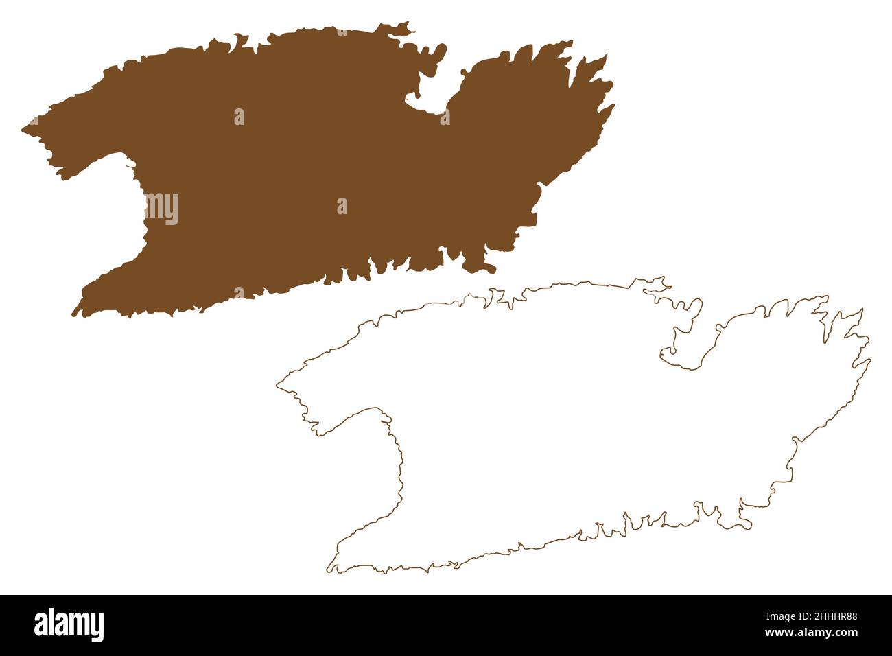 Vis island (Republic of Croatia, Dalmatian Archipielago, Adriatic Sea) map  vector illustration, scribble sketch Vis map Stock Vector Image & Art -  Alamy
