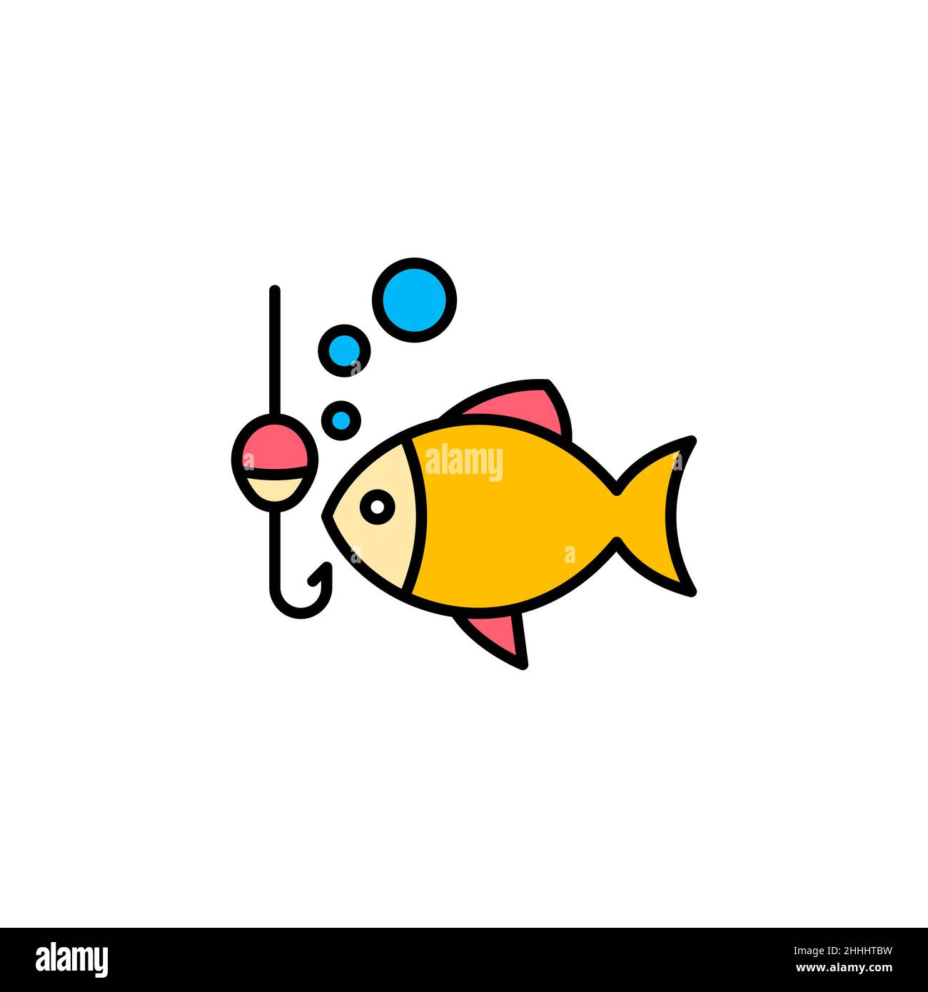 https://c8.alamy.com/comp/2HHHTBW/fishing-hook-and-fish-color-icon-linear-style-sign-for-mobile-concept-and-web-design-fish-bait-hook-outline-vector-icon-symbol-logo-illustration-2HHHTBW.jpg