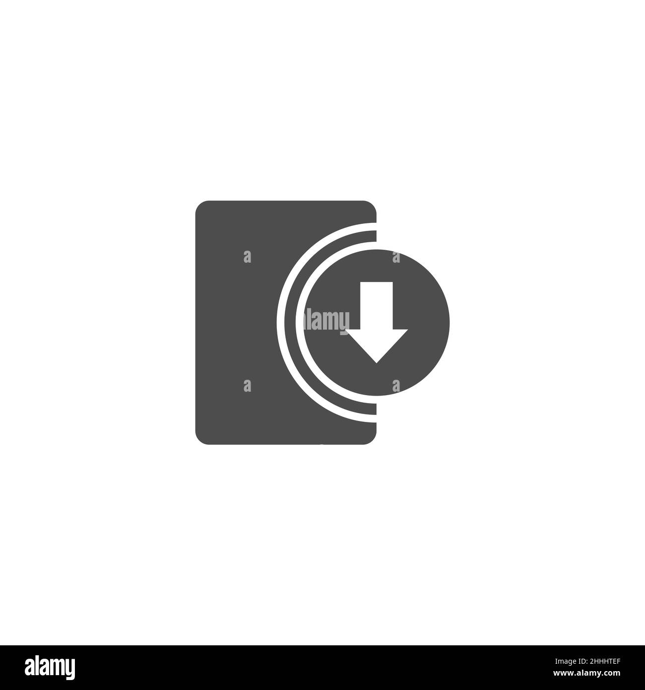 Software download icon vector, filled, line, glyph, color flat sign ...